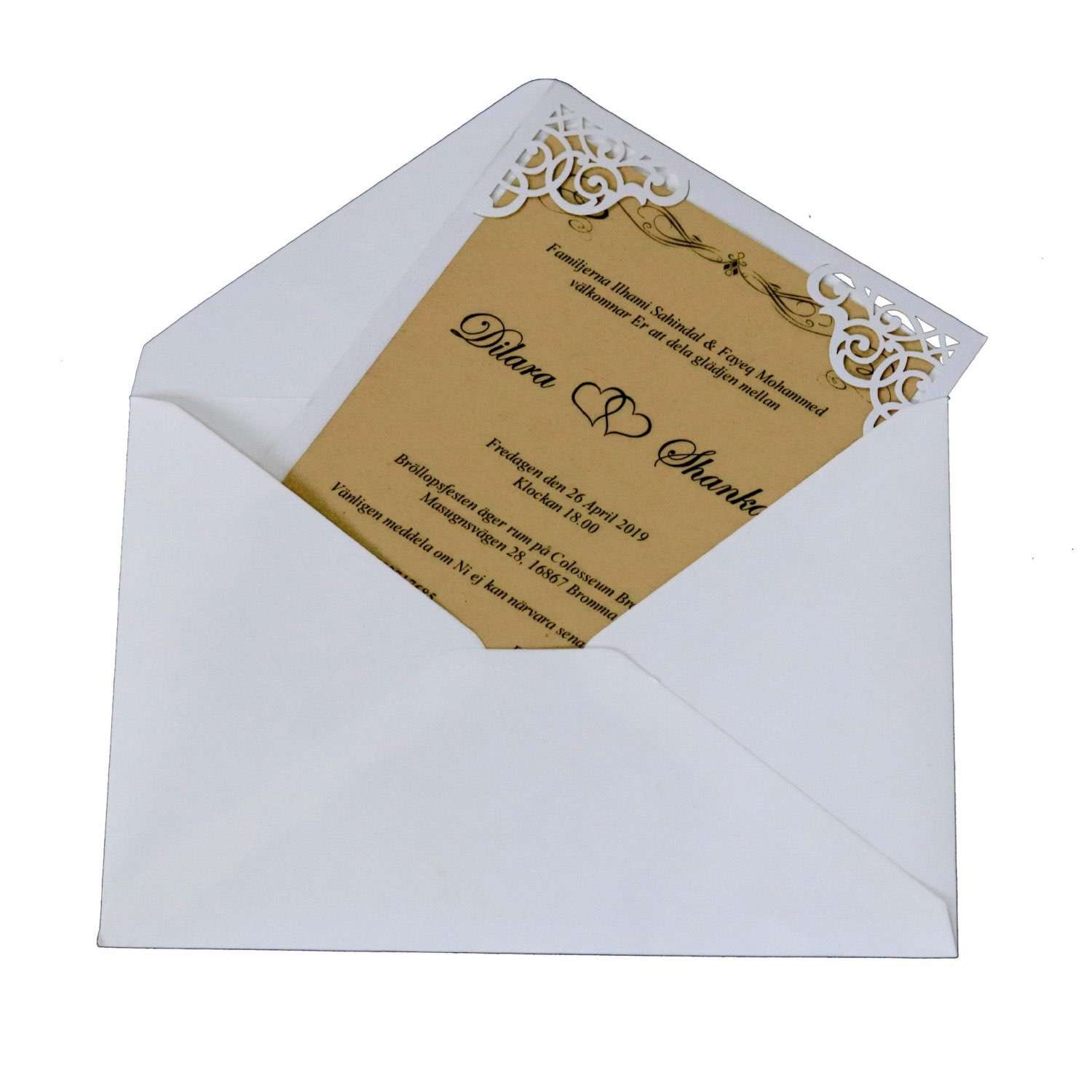 Thank You Card Annual Meeting Invitation Card Laser Cut Paper Personalized Custom